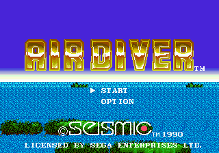 Air Diver (USA) Title Screen